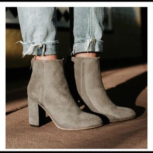 FREEBIRD GREY HARLO BOOTIES-WORN ONCE